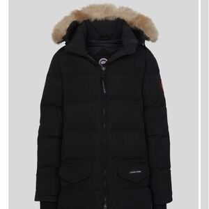 Canada Goose Solaris Parka with Natural Fur-Trim Hood size S